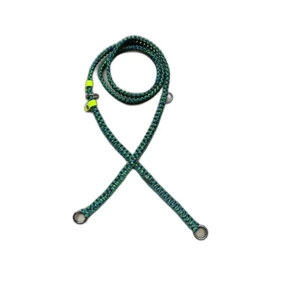 6' Paracord Dog Leash Adjustable Hands-Free w/stoppers and Locking Carabiners